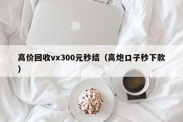 高价回收vx300元秒结（高炮口子秒下款）